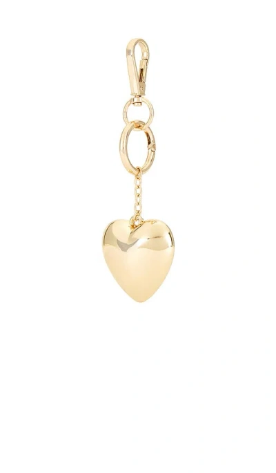 Lovers & Friends Rachel Bag Charm In Metallic Gold