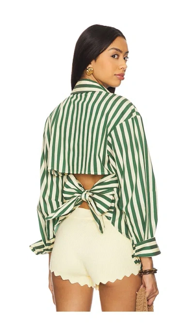 Simonmiller Loch Poplin Button Up In Green