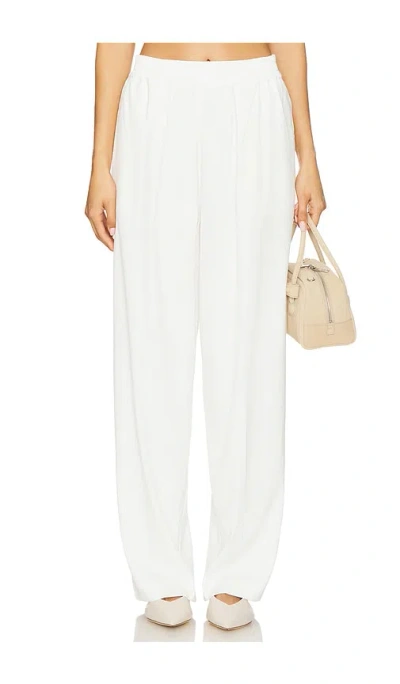 Samsoe & Samsoe Julia Straight-leg Trousers In White