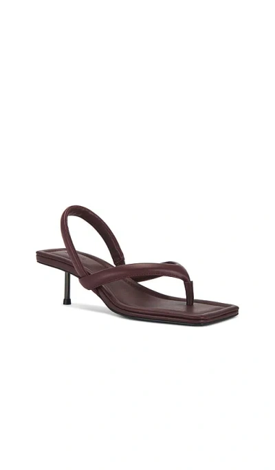St Agni Thong Heel In Brown