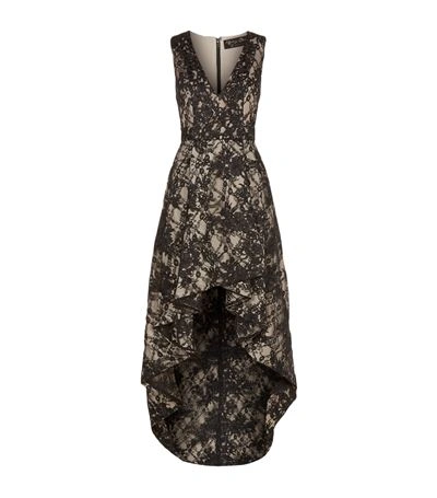 Alice And Olivia V Neck High Low Dress In Black