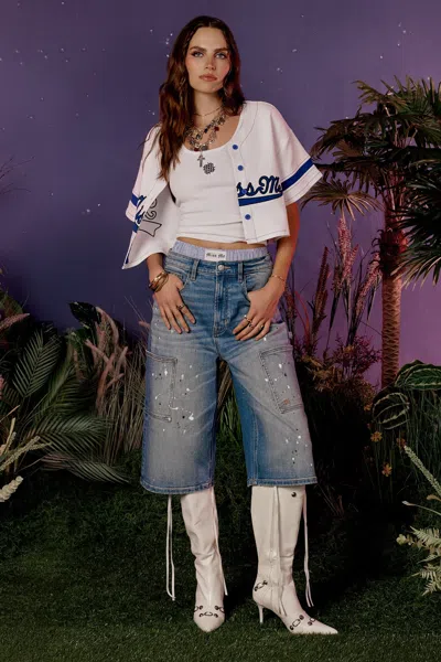 Miss Me Logan Baggy Jorts - 33 / 16" / Medium Wash