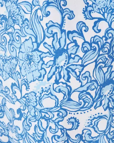 Lilly Pulitzer Jules Skirted Romper In Resort White Sunny Side Up Engineered Romper