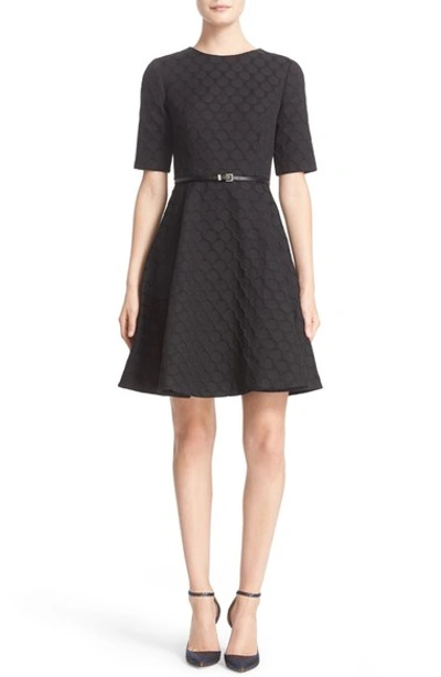 slim fit dress slacks Navy | Flare Short Sleeve Crew Neck Mini Dress main image 0