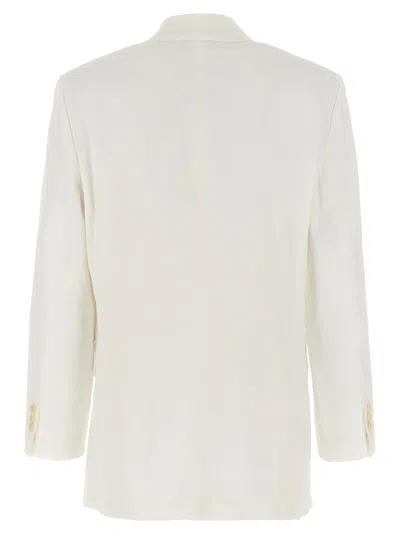 Theory Fitted Blazer With Functional Design In White