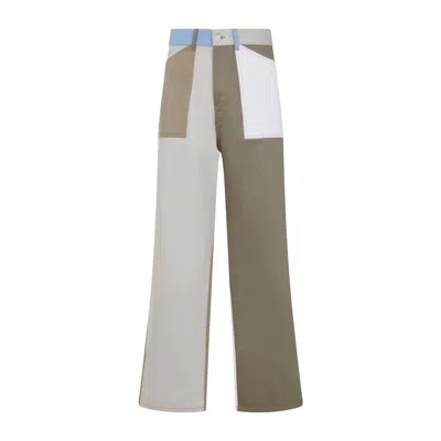 Givenchy Patchwork Straight-leg Jeans In Multicolored
