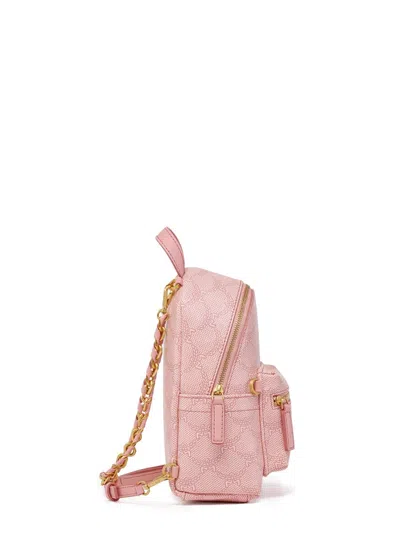 Mcm Stark Bebe Boo Backpack In Lauretos In Pink
