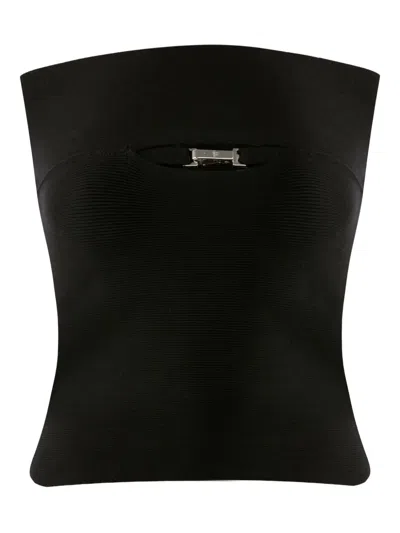 Misci Ivete Strapless Top In Black