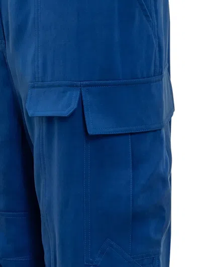 Ferragamo Essential Cargo Pants In Blue
