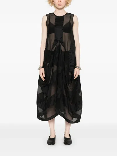 Uma Wang Marc Jacobs Tonal Black Cow Leather Bags In Black