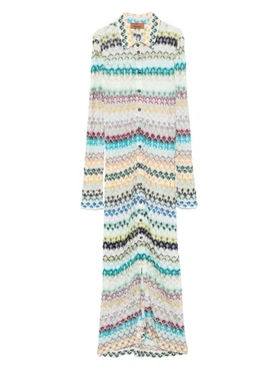 Missoni Multicolor Dress In White