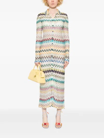 Missoni Multicolor Dress In White