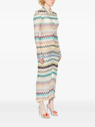 Missoni Multicolor Dress In White