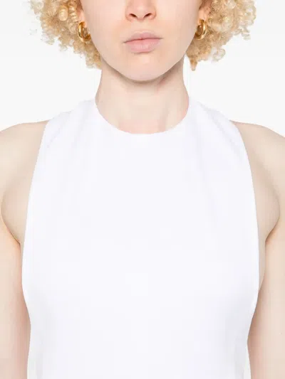 Jacquemus Knee Length Dress Flared Skirt In White