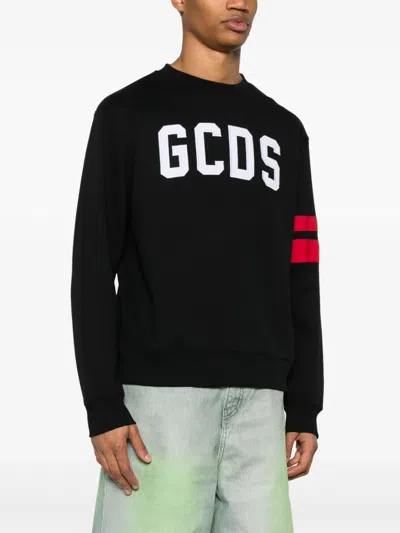 Gcds Sweater Logo Regular Sweater In Black