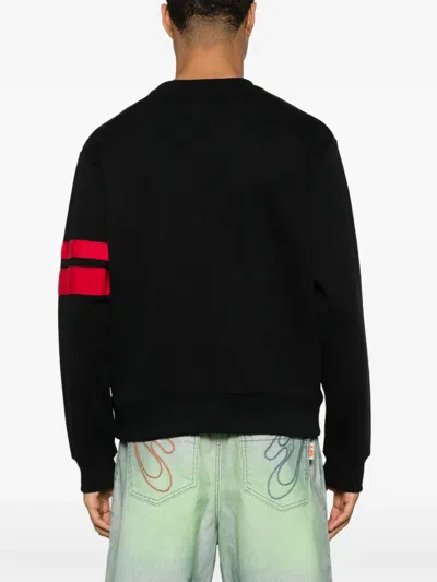 Gcds Sweater Logo Regular Sweater In Black