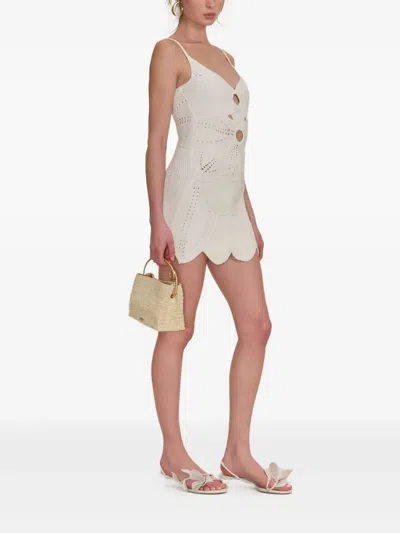 Cult Gaia Marlow Knit Dress In White