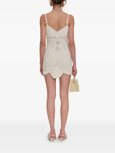 Cult Gaia Marlow Knit Dress In White