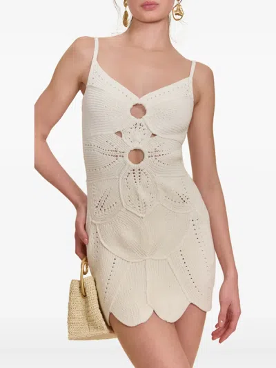 Cult Gaia Marlow Knit Dress In White