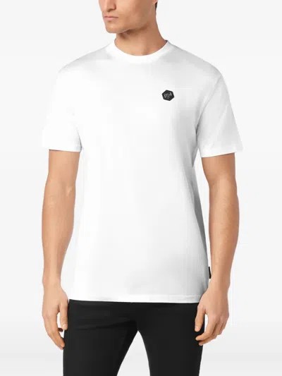 Philipp Plein Lightweight Short Sleeve Crew Neck T-shirt In White
