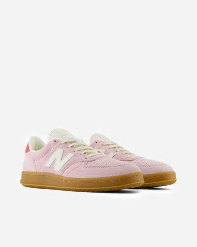 New Balance T500 Woman Sneakers Light Pink Size 7.5 Leather In Pink