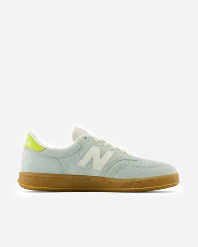 New Balance T500 Woman Sneakers Sky Blue Size 8 Leather In Blue