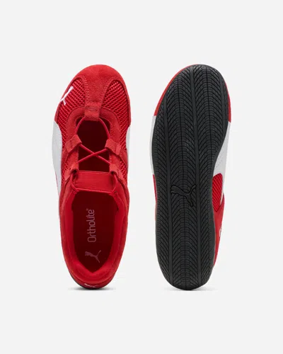 Puma 'speedcat' Red Sneakers With Logo Print On The Side And Logo Lettering On The Side In Leather Unisex In Red