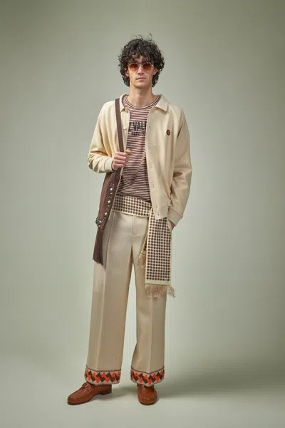 Valentino Striped Cotton T-shirt With Chez Print In There Is No Color Specification For This Product.