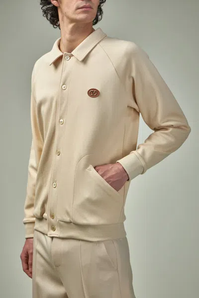 Valentino Jersey Felpa Vlogo Signature Cotton Piguet Sweatshirt In Nude