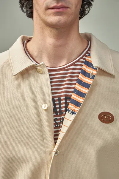 Valentino Jersey Felpa Vlogo Signature Cotton Piguet Sweatshirt In Nude