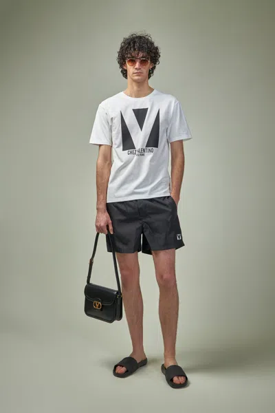 Valentino T-shirt Logo In There Is No Color Specification For This Product.