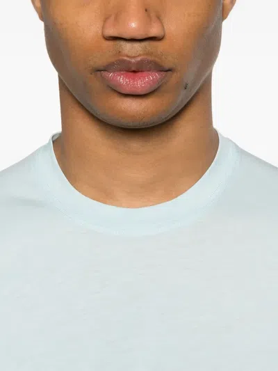Tom Ford Cotton Blend Crewneck T-shirt In Blue