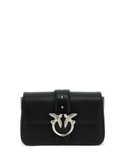 Pinko 'love One Mini' Shoulder Bag In 黑色