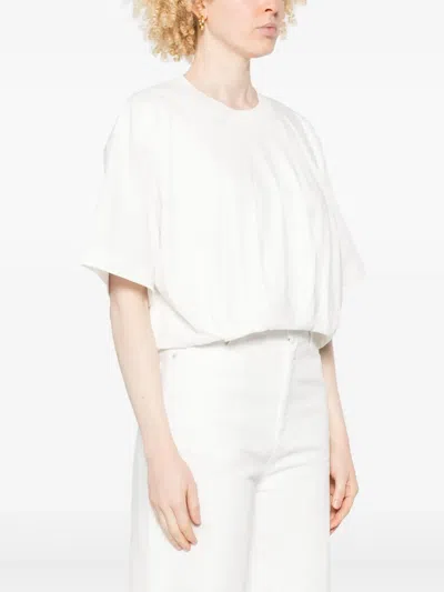 Pinko Cotton 'torrone' T-shirt In White In White