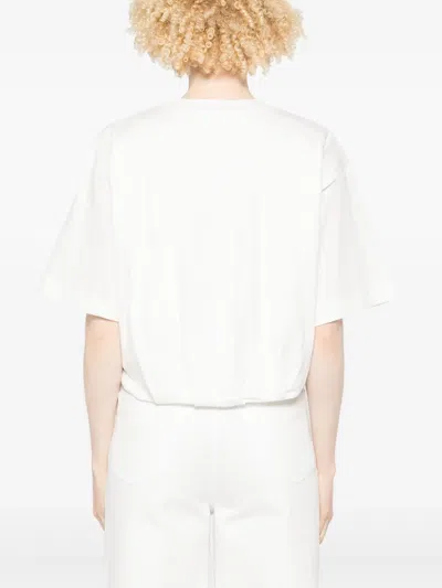Pinko Cotton 'torrone' T-shirt In White In White