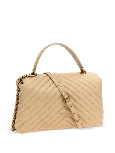 Pinko Love Lady Puff Classic Handbag In 褐色