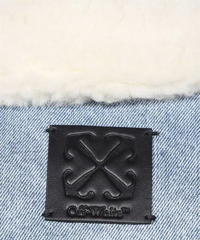 Off-white Lapel Vest In Blue