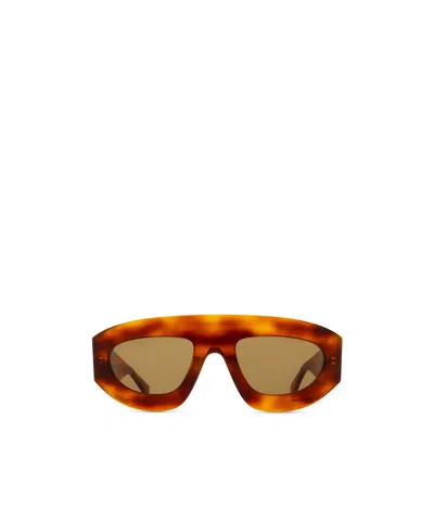 Bottega Veneta Full Frame Sunglasses In Brown