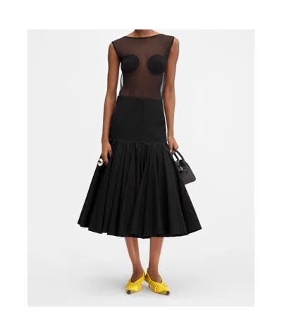 Jacquemus La Jupe Agave In Black