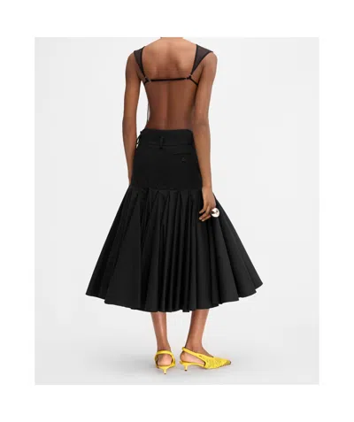 Jacquemus La Jupe Agave In Black