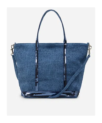 Vanessa Bruno Double Handle Shoulder Bag In Blue