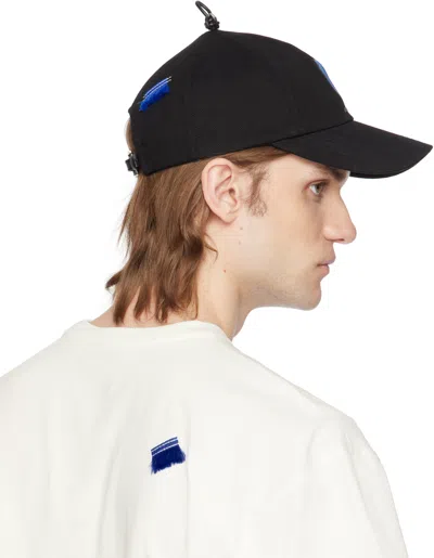 Ader Error 'blue Net' Cap In Black