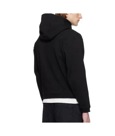 Ader Error Long-sleeved Hooded Sweatshirt In Black