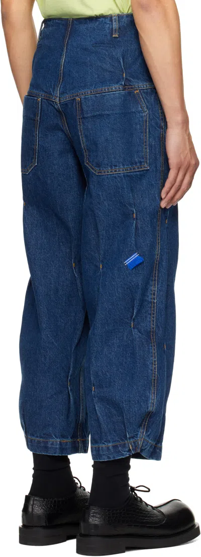 Ader Error Jeans With Belt Loops In Blue