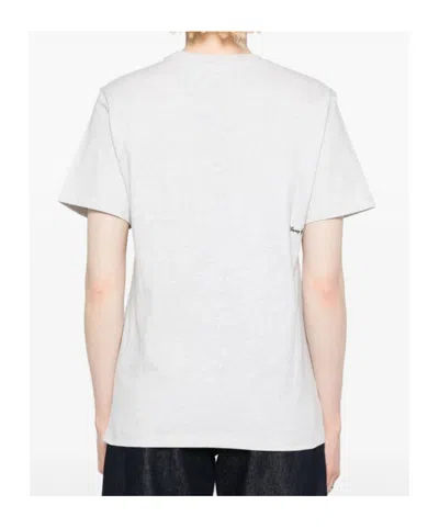 Coperni Grey Graphic Crew Neck T-shirt In White