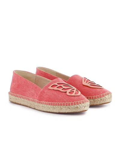 Sophia Webster Butterfly Canvas Espadrilles In Pink