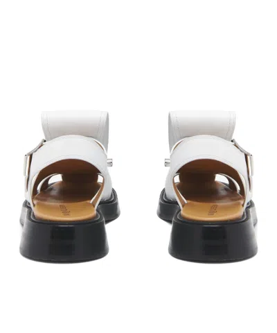 Alexander Mcqueen Sandalen Aus Leder In White