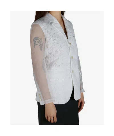 Comme Des Garçons Blazer In White