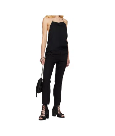 Ann Demeulemeester Black Heda Open Back Top In Black