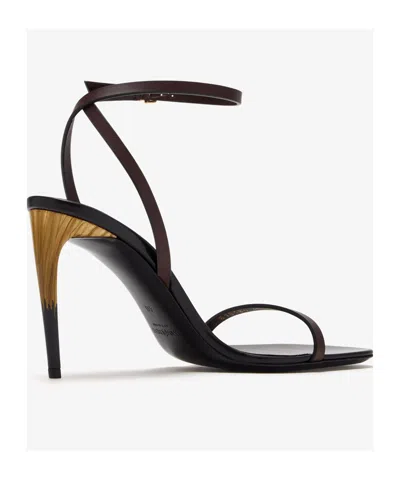Saint Laurent Saba Sandal In Brown